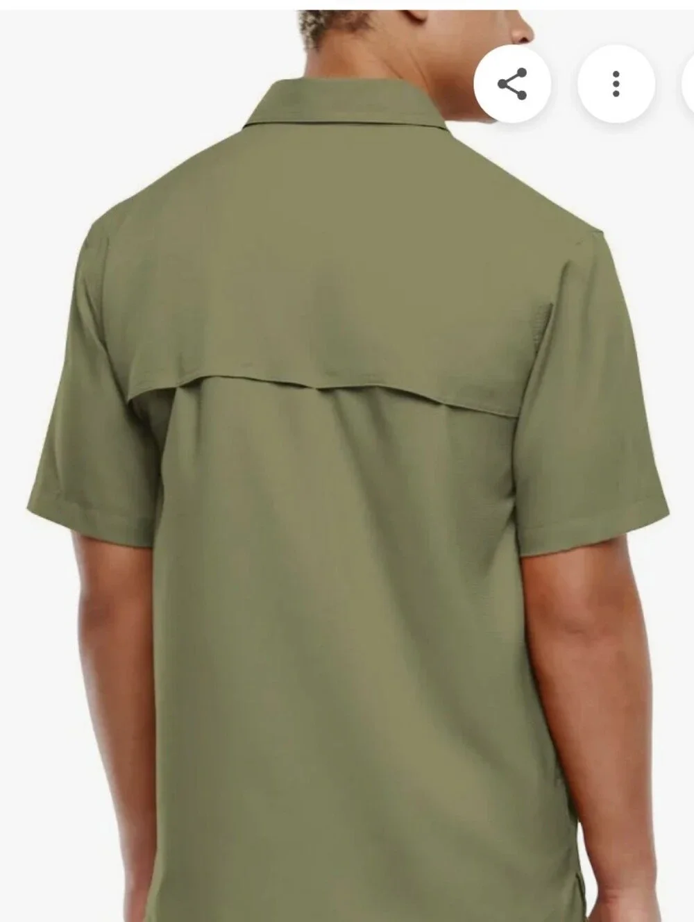 Eddie Bauer Men's Tech Woven Shirt in Green. NWT. Size XL.